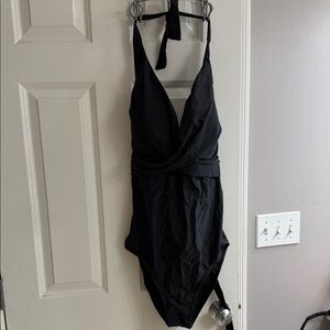 Chic Black One-Piece Swimsuit